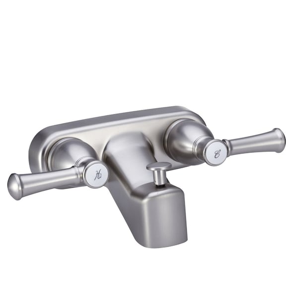 Dura Faucet DESIGNER RV TUB & SHOWER DIVERTER FAUCET - BRUSHED SATIN NICKEL DF-SA110L-SN - main
